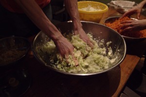 making sauerkruat